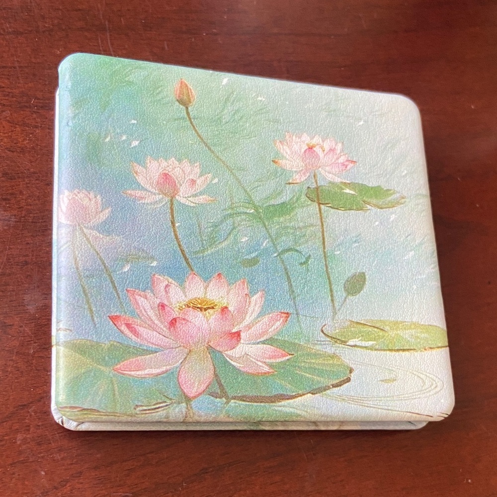 NEW Floral Water Lily Compact Mirror